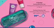 Sorbet Feeling Beautiful Set Of Hydrating & Rejuvenating Hand & Nail Creams-2x50ml