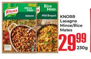 Knorr Lasagne Mince/Rice Mates-230g