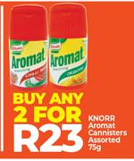 Knorr Aromat Canisters Assorted-For 2 x 75g