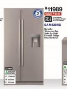 Samsung 520Ltr Metallic Water On Top Side By Side Freezer Fridge RSA1WHMG1