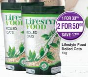 Lifestyle Food Rolled Oats-2 x 1Kg