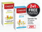 Carmien Tea 20 Tagless Teabags Assorted-Each
