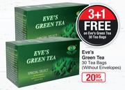 Eve's Green Tea 30 Tea Bags(Without Envelopes)-Each