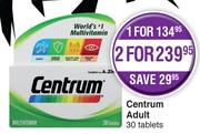 Centrum Adult 30 Tablets-For 2
