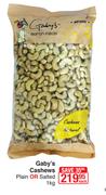 Gaby's Cashews Plain Or Salted-1Kg Each