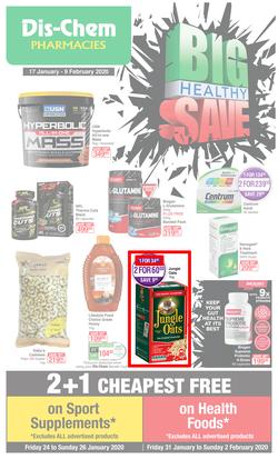 Dis-Chem : Big Health Save (17 Jan - 9 Feb 2020), page 1