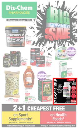 Dis-Chem : Big Health Save (17 Jan - 9 Feb 2020), page 1