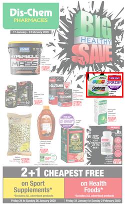 Dis-Chem : Big Health Save (17 Jan - 9 Feb 2020), page 1