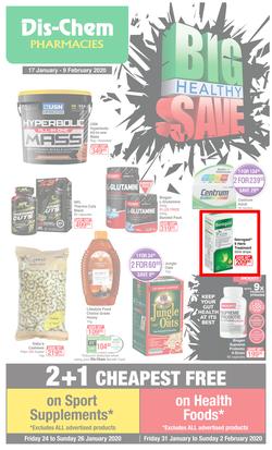 Dis-Chem : Big Health Save (17 Jan - 9 Feb 2020), page 1