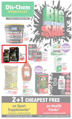 Dis-Chem : Big Health Save (17 Jan - 9 Feb 2020), page 1