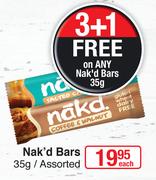 Nak'd Bars Assorted-35g Each