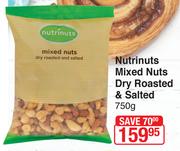 Nutrinuts Mixed Nuts Dry Roasted & Salted-750g