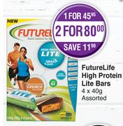 Future Life High Protein Lite Bars Assorted-4 x 40g
