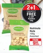 Nutrinuts Nuts Assorted-100g Each
