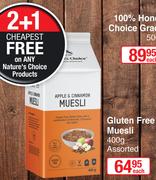 Nature's Choice Gluten Free Muesli Assorted-400g Each