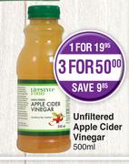 Lifestyle Food Unfiltered Apple Cider Vinegar-500ml