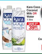 Kara Coco Coconut Milk Or Water-1Ltr Each