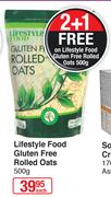 Lifestyle Food Gluten Free Rolled Oats-500g Each