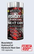 Muscletech Hydroxy Cut Hardcore Next Gen 100 Capsules