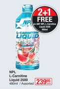 NPL L-Carnitine Liquid 2500 Assorted-480ml Each