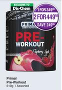 Primal Pre Workout Assorted-2 x 510g