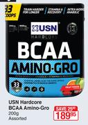USN Hardcore BCAA Amino Gro Assorted-200g