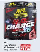 NPL N.O.Charge X6 Pre Workout Assorted-420g