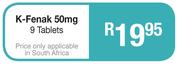 K-Fenak 50 mg 9 Tablets