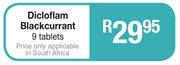 Dicloflam Black Currant 9 Tablets