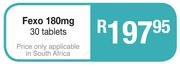 Fexo 180 mg 30 Tablets