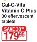 Cal-C-Vita Vitamin C Plus 30 Effervescent Tablets