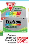 Centrum Select 50+ Value Pack 90 Tablets-Per Pack