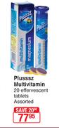 Plusssz Multivitamin 20 Effervescent Tablets Assorted