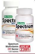Spectrum Multivitamin Or Senior 120 Tablets-Each
