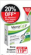 Mena Cal.7 Bone Support 30 Tablets