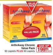 ArthrAway Chronic Value Pack 90 Caplets Plus 90 Caplets-Per Pack