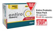 Entiro Probiotic Value Pack 30 Capsules Plus 30 Capsules-Per Pack