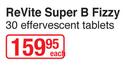 Revite Super B Fizzy 30 Effervescent Tablets-Each