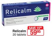 Relicalm 20 Tablets