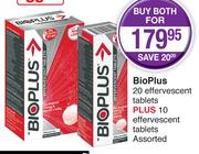 Bioplus 20 Effervescent Tablets Plus Bioplus 10 Effervescent Tablets Assorted-Both For