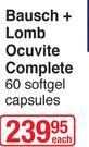 Bausch + Lomb Ocuvite Complete 60 Softgel Capsules-Each