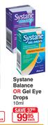 Systane Balance Or Gel Eye Drops-10ml Each