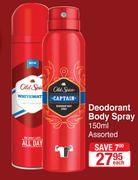 Old Spice Deodorant Body Spray Assorted-150ml Each