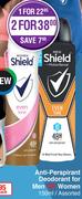 Shield Anti Perspirant Deodorant For Men Or Women Assorted-2 x 150ml