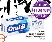 Oral-B Gum & Enamel Repair Toothpaste 75ml-Each