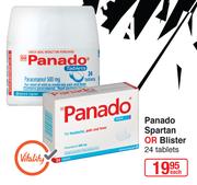 Panado Spartan Or Blister-24 Tablets Each