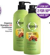 Organics Shampoo Or Conditioner Assorted-1Ltr Each