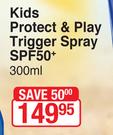 Nivea Sun Kids Protect & Play Trigger Spray SPF50+-300ml