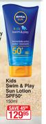 Nivea Sun Kids Swim & Play Sun Lotion SPF50+-150ml