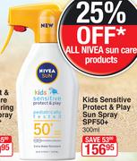 Nivea Sun Kids Sensitive Protect & Play Sun Spray SPF50+-300ml